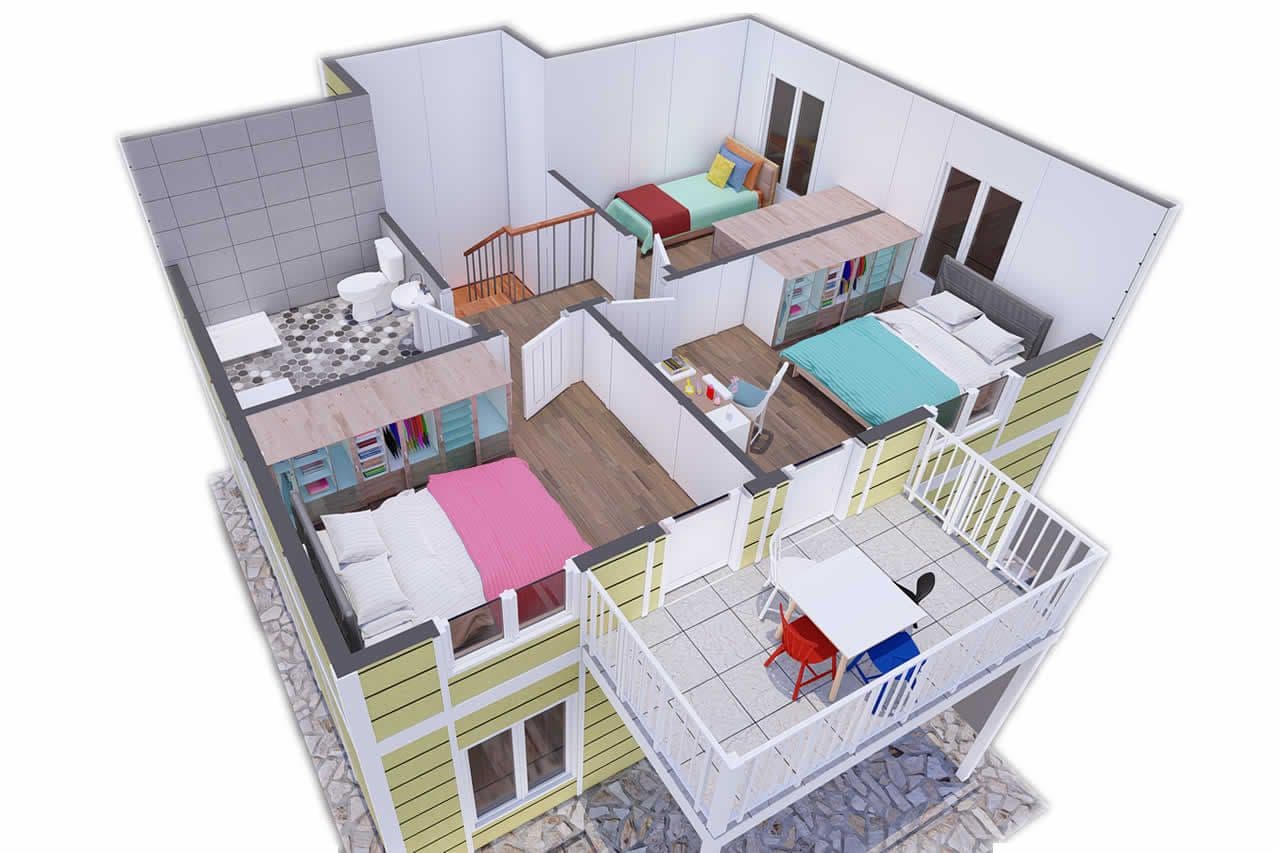 125 m² Çelik Ev 4+1