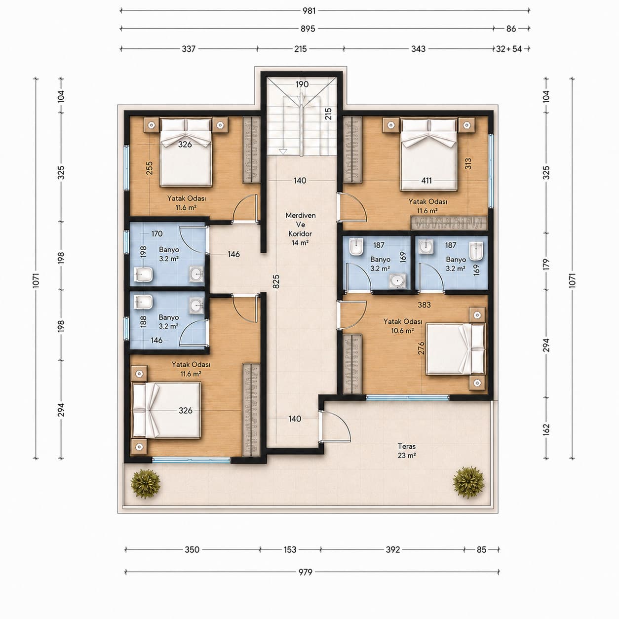 220 m² Çift Kat Çelik Ev